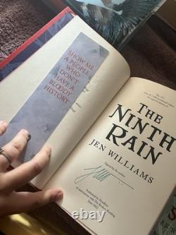 Jen Williams Broken Binding Winnowing Flame Trilogy Hardcover, Signed Numbered