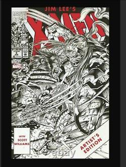 Jim Lee's X-Men Artist's Edition IDW Hardcover book Signed Variant
