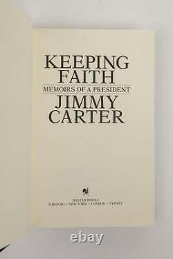 Jimmy Carter / KEEPING THE FAITH MEMOIRS OF A PRESIDENT Signed Limited 1st 1982