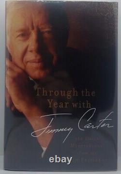 Jimmy Carter Signed Through The Year First Edition Book HC Full Signature