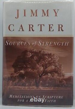 Jimmy Carter Sources Of Strength Signed First Edition Book Full Signature