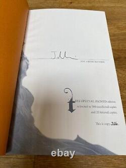 Joe Abercrombie Last Argument of Kings Signed & Numbered Subterranean No. 316