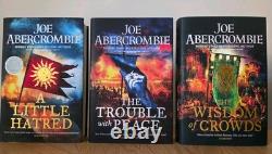 Joe Abercrombie Signed 1st Edition/1st Prints The Age of Madness Trilogy VGC