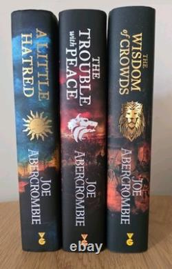 Joe Abercrombie Signed 1st Edition/1st Prints The Age of Madness Trilogy VGC