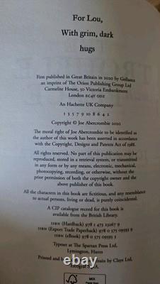Joe Abercrombie Signed 1st Edition/1st Prints The Age of Madness Trilogy VGC