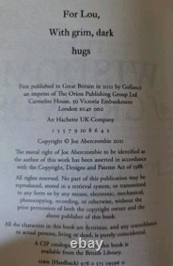Joe Abercrombie Signed 1st Edition/1st Prints The Age of Madness Trilogy VGC