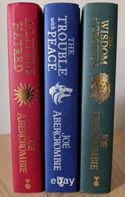 Joe Abercrombie Signed 1st Edition/1st Prints The Age of Madness Trilogy VGC