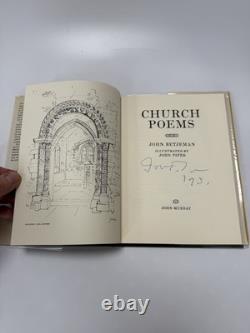 John Betjeman Church Poems Book Signed First Edition & Authentication papers