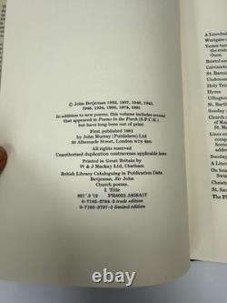 John Betjeman Church Poems Book Signed First Edition & Authentication papers