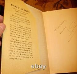 John Gielgud, Early Stages, HBDJ, SIGNED, 1939, 1st, Illustrated, Nice