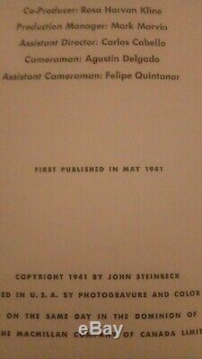 John Steinbeck / The Forgotten Village Signed Book 1941 First Edition Viking