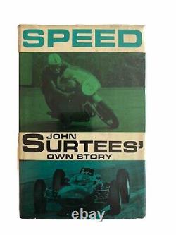 John Surtees Own Story Speed Book SIGNED John Surtees 1st Edition 1963 T. T Champ