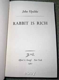 John Updike / Rabbit is Rich Limiter Signed 1st Edition! 1981 RARE #60/250 Book