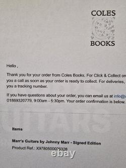 Johnny Marr Signed Marrs Guitars Book (The Smiths) HB 1st Edition