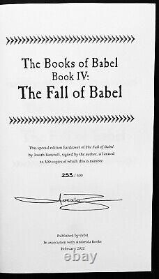 Josiah Bancroft Books of Babel 1-4 UK Ltd No 253/300 UK 1st HB's Senlin Ascends