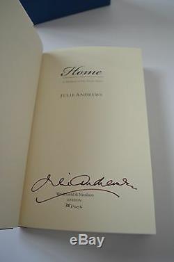 Julie Andrews Signed'Home' Limited Edition Slipcased Hardback Book