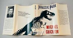 Jurassic Park-Michael Crichton-SIGNED! -INSCRIBED! -Book Club Edition-VERY RARE