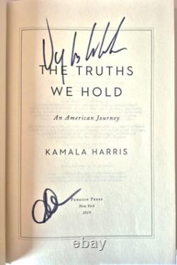 Kamala Harris & Doug Emhoff Signed The Truths We Hold First Edition Book Jsa Loa