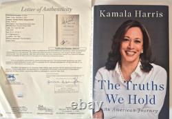 Kamala Harris & Doug Emhoff Signed The Truths We Hold First Edition Book Jsa Loa