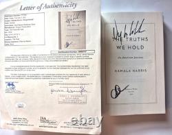 Kamala Harris & Doug Emhoff Signed The Truths We Hold First Edition Book Jsa Loa