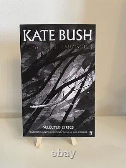 Kate Bush How To Be Invisible Selected Lyrics Paperback Signed Edition
