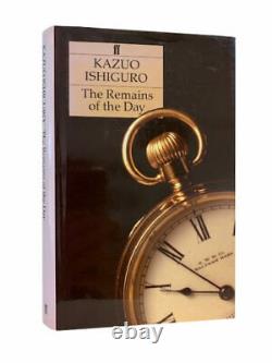 Kazuo Ishiguro The Remains of the Day Signed First Edition 1989 1st Book