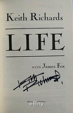 Keith Richards Signed Book Life 1st Edition, Signed In Person At Waterstones