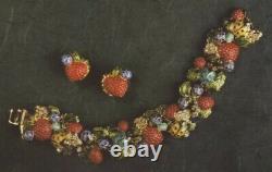 Kenneth Jay Lane KJL Strawberry Fields Ladybug Bracelet BOOK PIECE LTD Edition