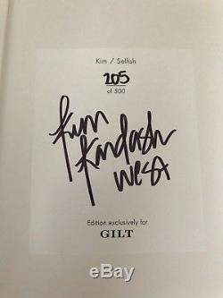 Kim Kardashian SELFISH Gilt Exclusive Signed Edition Numbered Mirror Selfie Book