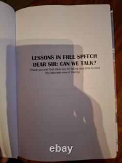 LESSONS IN FREE SPEECH' New rare limited edition numbered signed hardback book