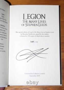 Legion Brandon Sanderson SIGNED & NUMBERED UK 1/1 Hardback 2018 New & UNREAD
