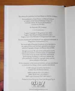 Legion Brandon Sanderson SIGNED & NUMBERED UK 1/1 Hardback 2018 New & UNREAD