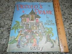 Leo Politi / PICCOLO'S PRANK Signed 1st Edition With ORIGINAL ARTWORK 1965 BOOK