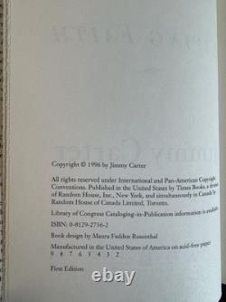 Lot of 8 SIGNED President Jimmy Carter Hardcover Books incl. 6 1st Editions HCDJ