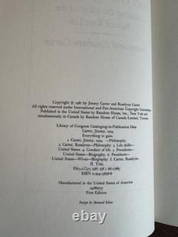 Lot of 8 SIGNED President Jimmy Carter Hardcover Books incl. 6 1st Editions HCDJ