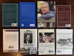 Lot of 8 SIGNED President Jimmy Carter Hardcover Books incl. 6 1st Editions HCDJ