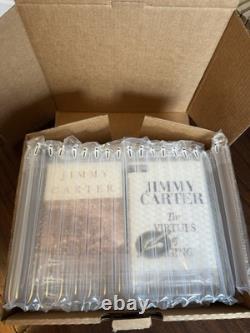 Lot of 8 SIGNED President Jimmy Carter Hardcover Books incl. 6 1st Editions HCDJ