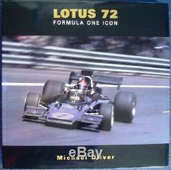 Lotus 72 Formula One Icon Michael Oliver Car Book Limited Edition Signed