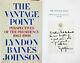 Lyndon B. Johnson Signed Vantage Point First Edition Hard Cover Book BAS #A69662