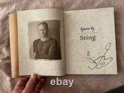 Lyrics Sting Signed Copy Hardback Book 1st Edition 1st Print New condition