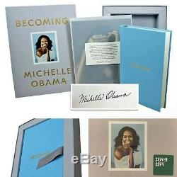 MICHELLE OBAMA SIGNED COPY Becoming Book Box Gift Set Autograph 1st Edition