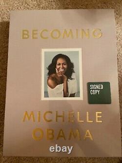 MICHELLE OBAMA signed Deluxe Edition Book Becoming President Barack Obama biden
