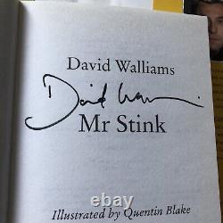 MR STINK DAVID WALLIAMS FIRST EDITION HARDBACK BOOK SIGNED 1st Print 2009