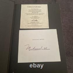 MUHAMMAD ALI. JOE FRAZIER. GEORGE FOREMAN SIGNED AUTOBIOGRAPHIES (with COA)