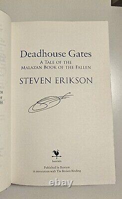 Malazan Book Of The Fallen (Books 1-3) SIGNED THE BROKEN BINDING