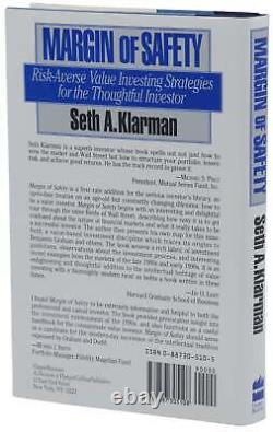 Margin of Safety SIGNED by SETH A. KLARMAN First Edition 1st Printing 1991