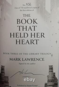 Mark Lawrence THE BOOK THAT HELD HER HEART Signed Limited Edition Broken Binding