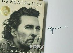 Matthew Mcconaughey Greenlights Book Signed Publisher Edition 1/1 Brand New 1st