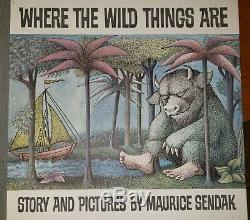 Maurice Sendak, Where The Wild Things Are Book First Edition 1963, Sketch Inside