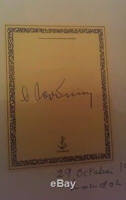Memoirs SIGNED & DATED Mikhail Gorbachev Hardback 1st Edition Autobiography Book